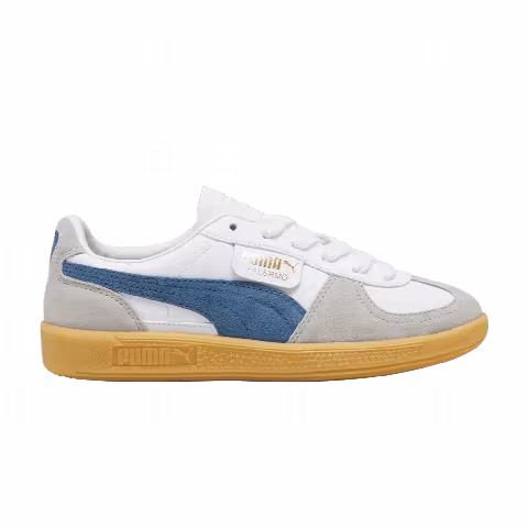 Puma Palermo Leather Big Kid 'White Blue Horizon Gum'