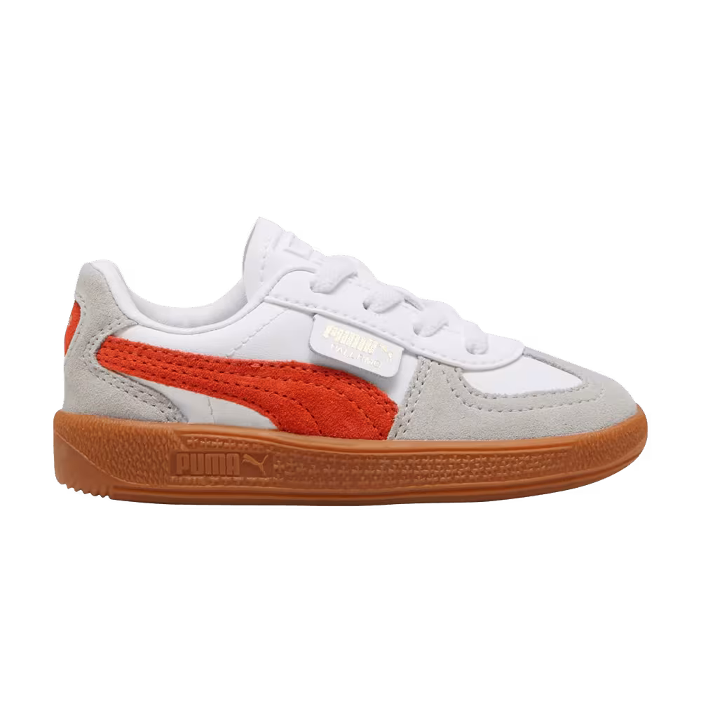 Puma Palermo Leather Toddler White Redmazing Gum
