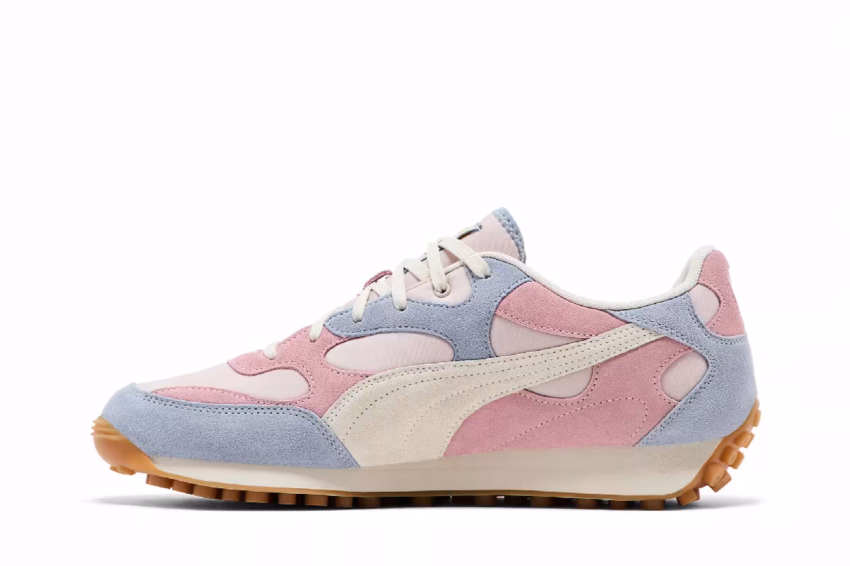 KidSuper Studios x Puma Easy Rider Mauve Mist Alpine Snow, view 4