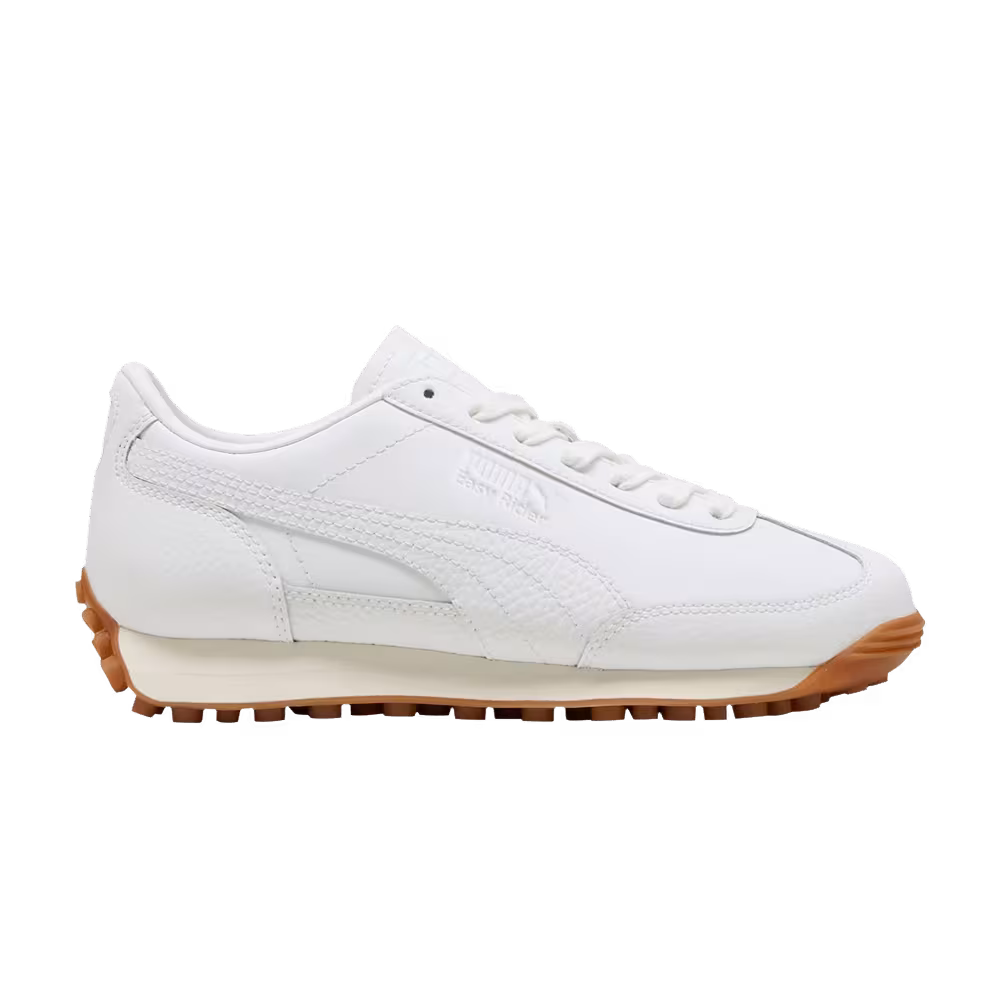 Puma Easy Rider Leather Big Kid White Gum