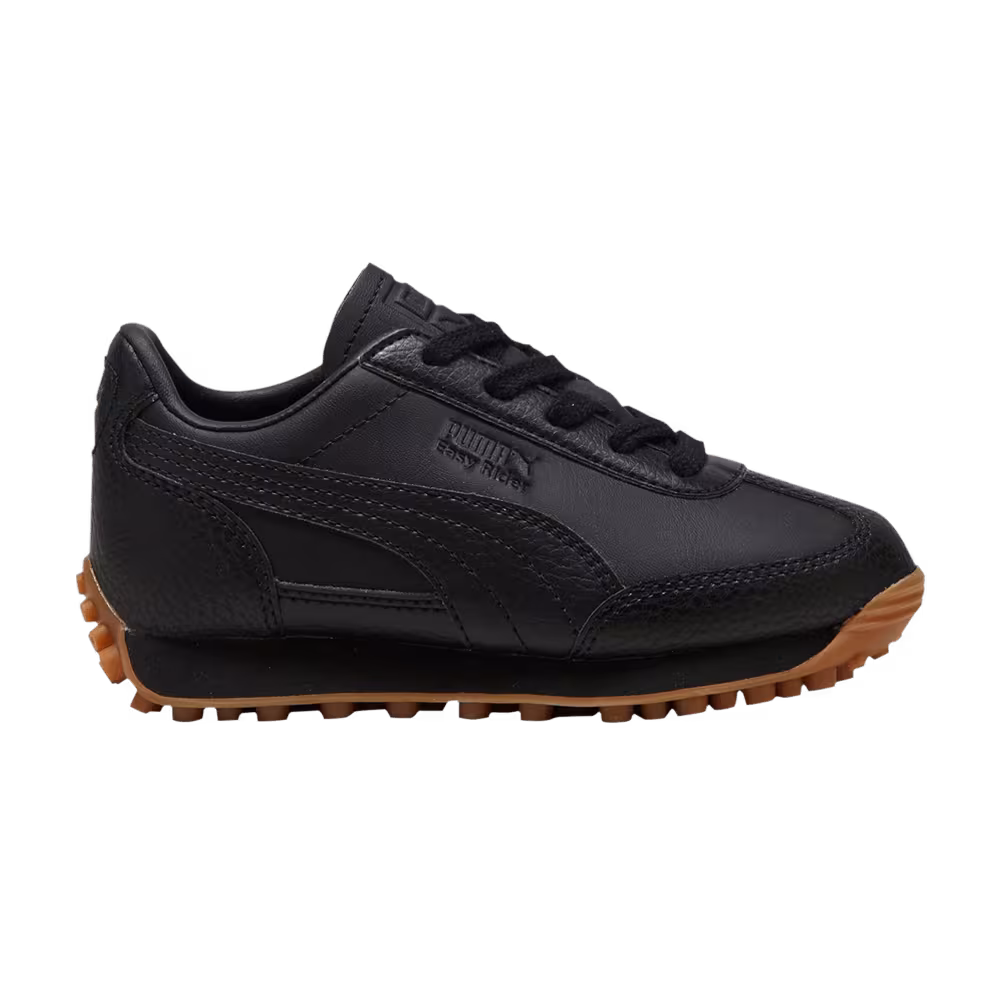 Puma Easy Rider Leather Little Kid Black Gum