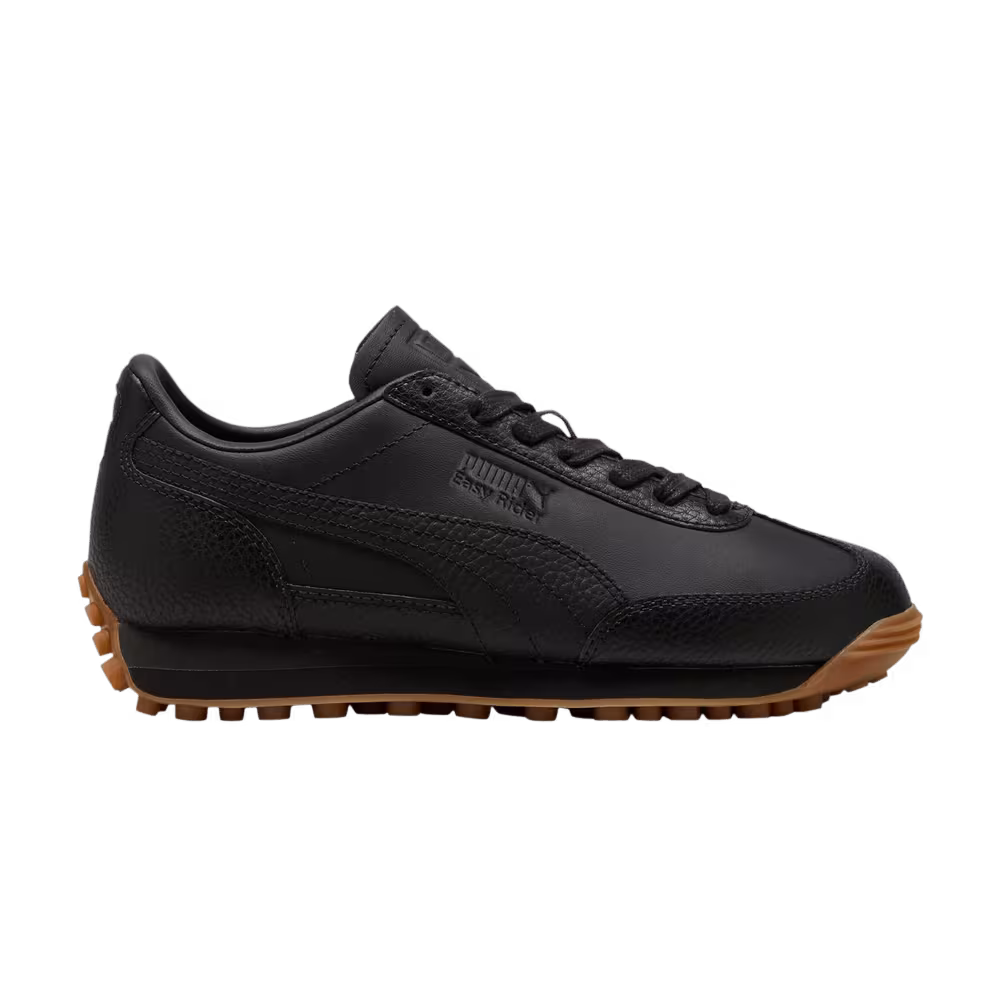 Puma Easy Rider Leather Big Kid Black Gum