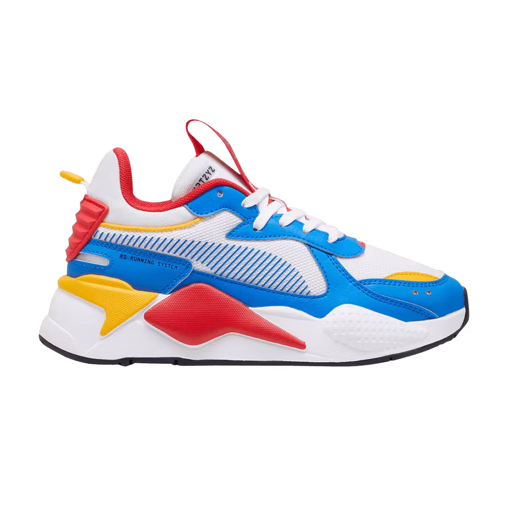 Puma RS-X Big Kid White Hyperlink Blue Red
