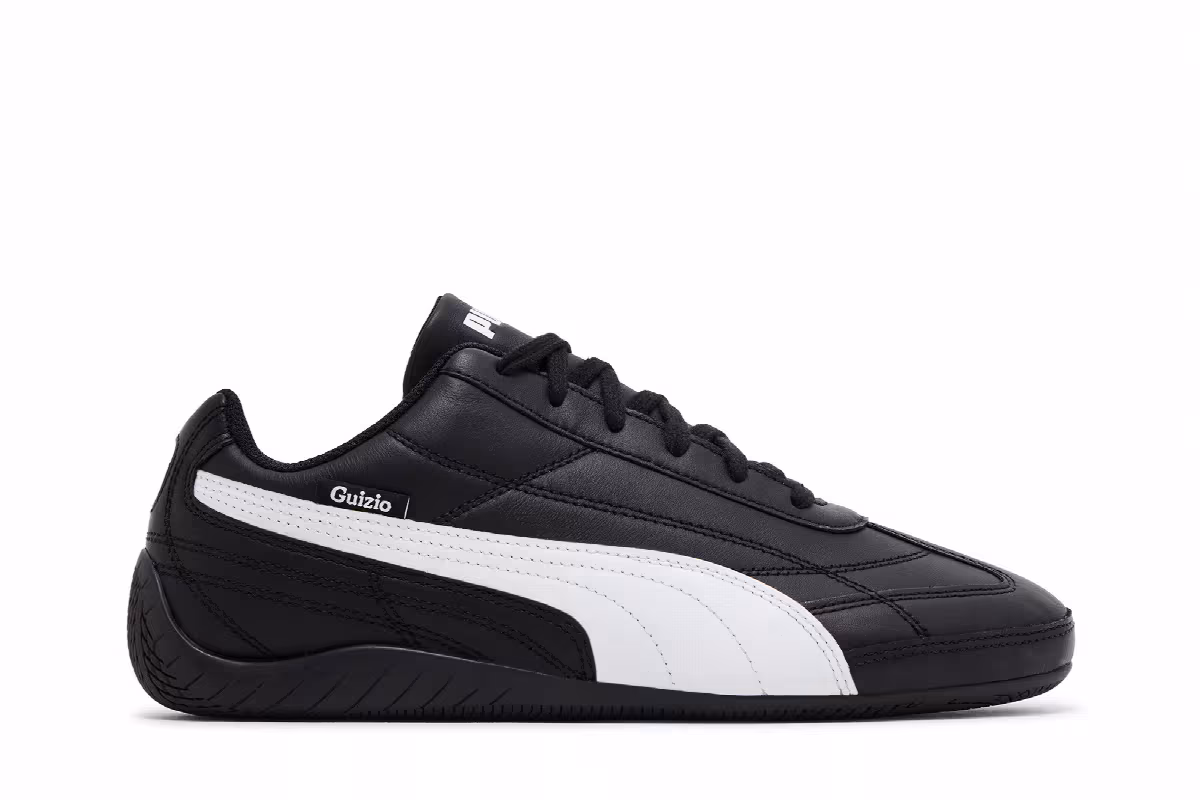 Danielle Guizio x Puma Speedcat Leather Black White, view 2