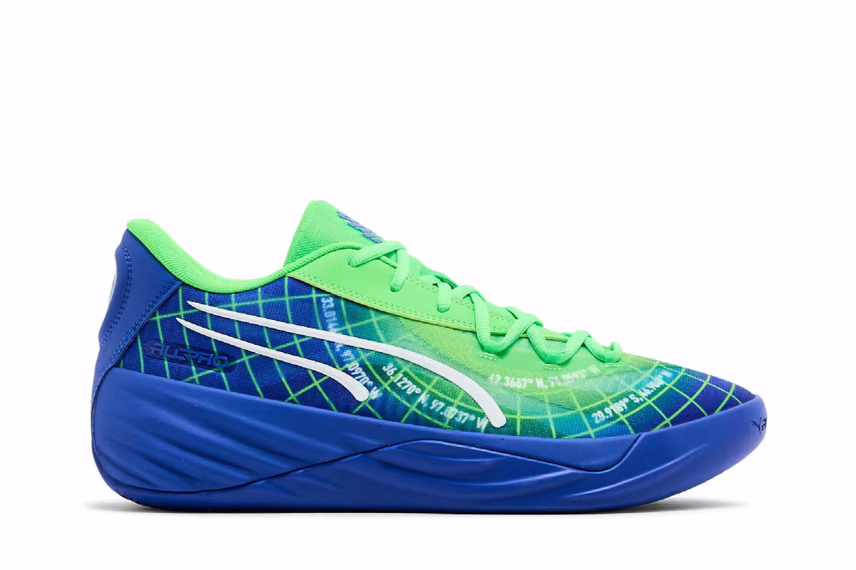 Marcus Smart x Puma All-Pro Nitro Fluro Green, view 2