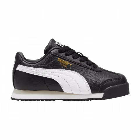 Puma Roma 24 Standard Little Kid 'Black White'