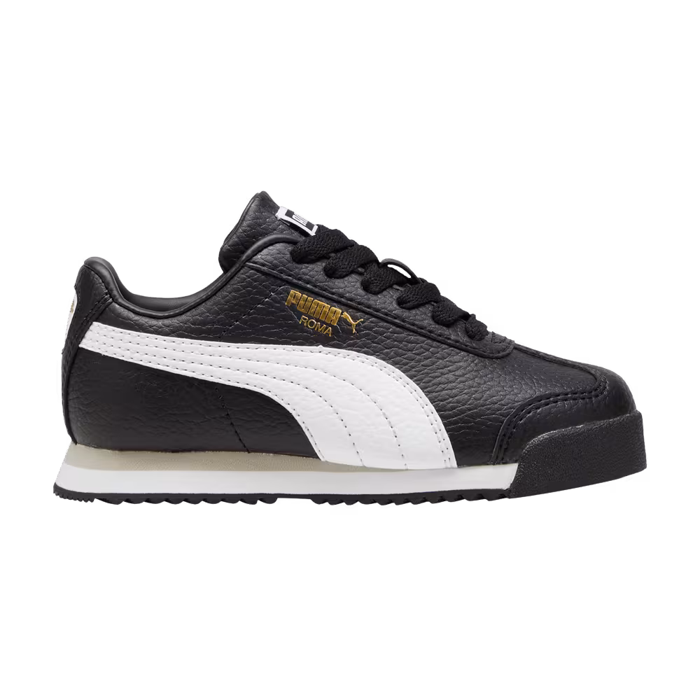 Puma Roma 24 Standard Little Kid Black White