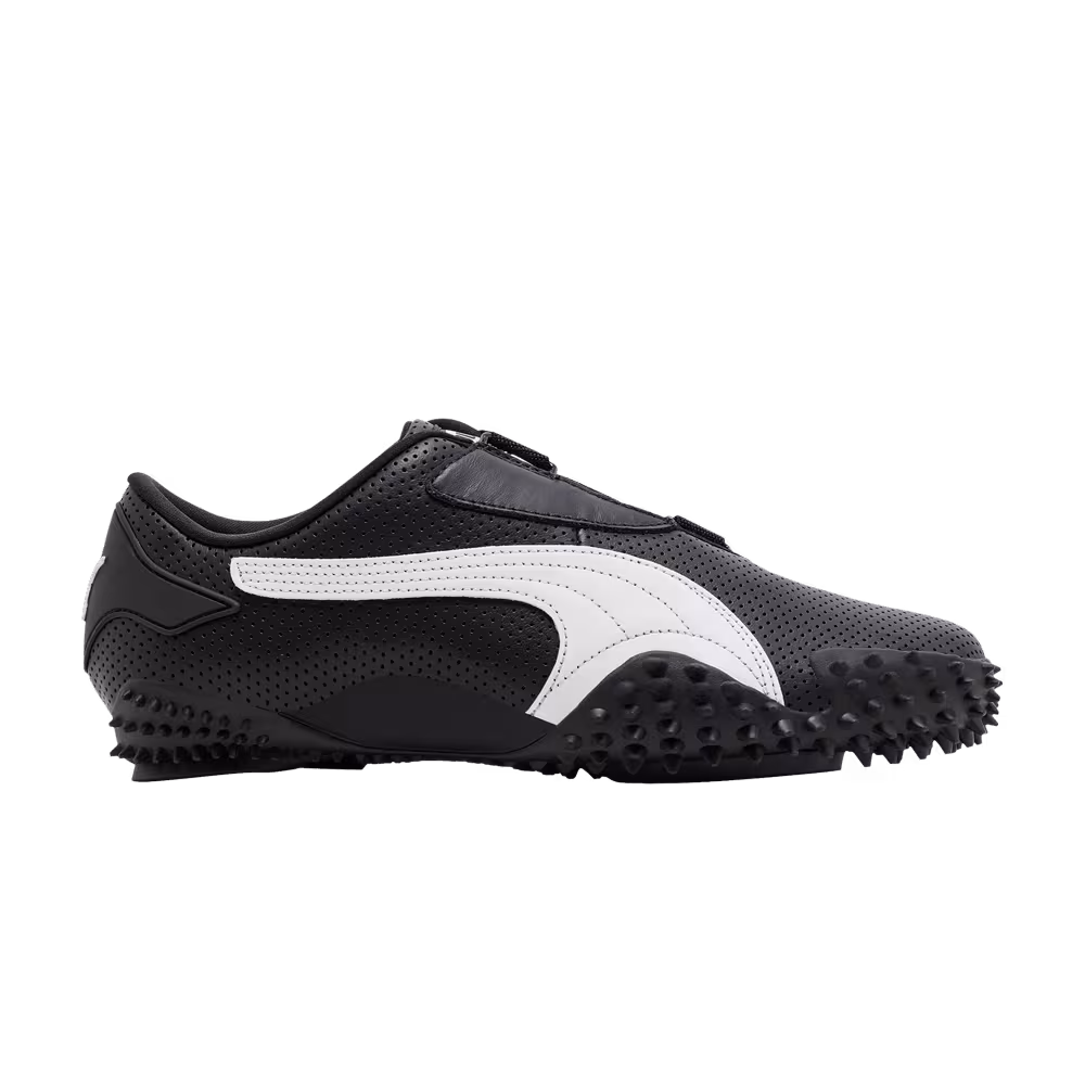 Puma Mostro Perforated Leather Pack - Black White