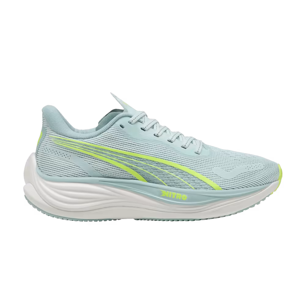Puma Women's Velocity Nitro 3 Peaceful Blue Yellow Alert