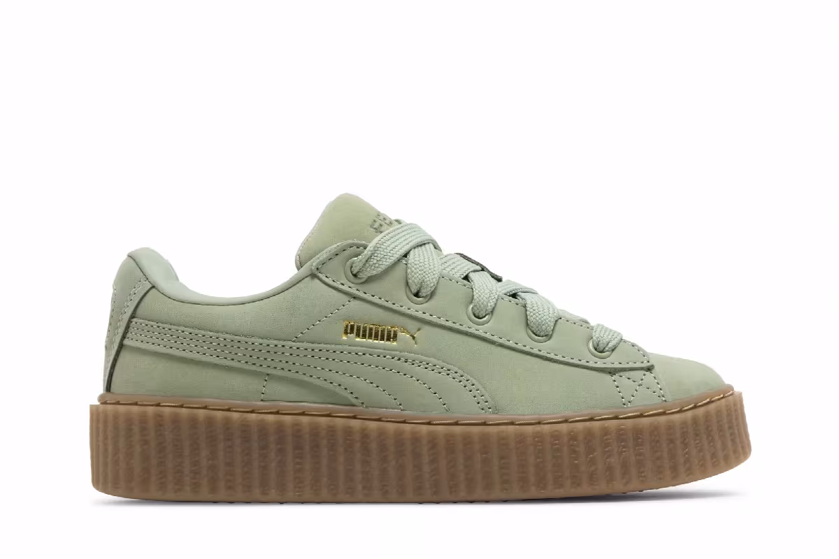 Puma Fenty x Creeper Phatty Big Kid Earth Tone Pack - Green Fog, view 2