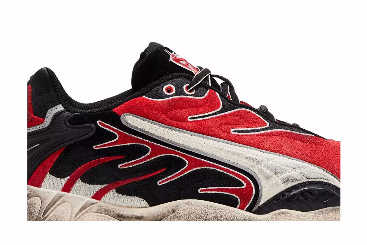 A$AP Rocky x Puma Inhale Distressed Pack - Black Pop Red, view 3