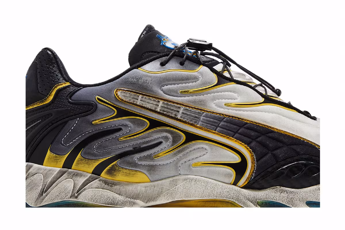 A$AP Rocky x Puma Inhale Distressed Pack - Warm White Pelé Yellow, view 3