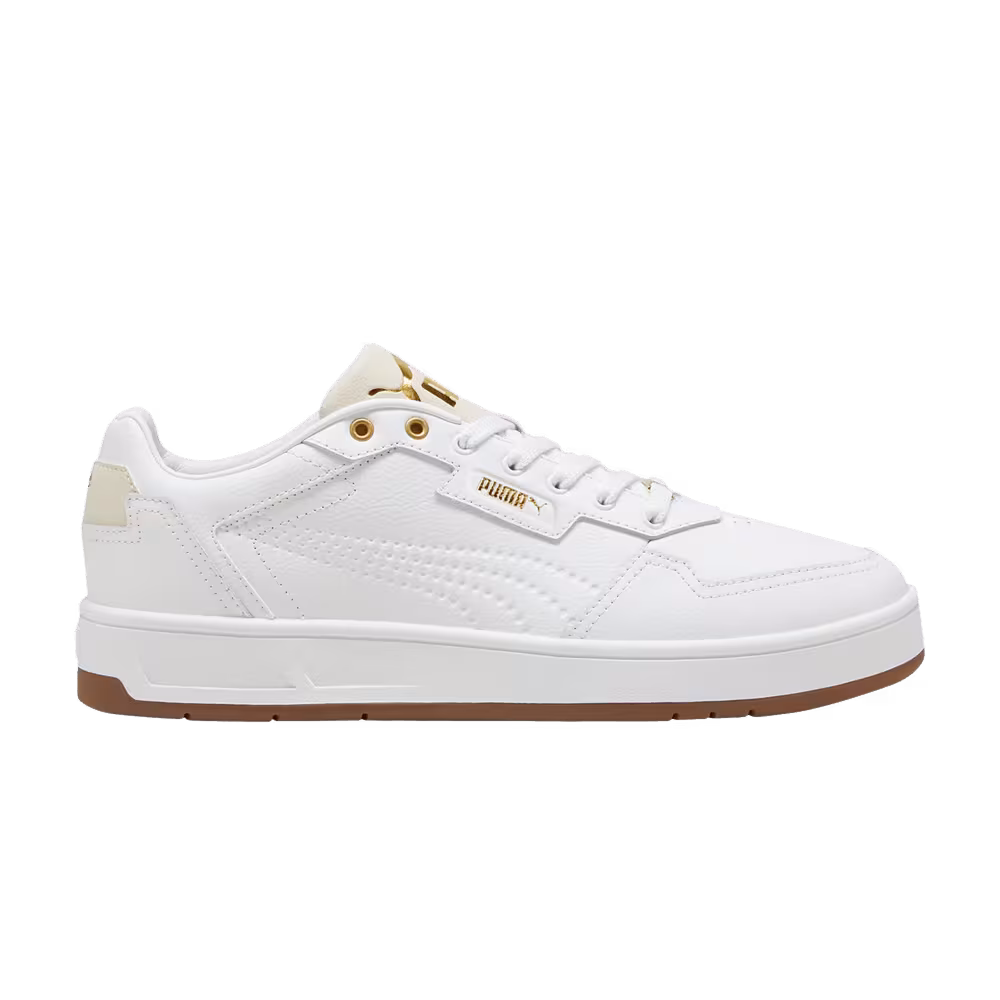 Puma Court Classic Lux White Gold Gum