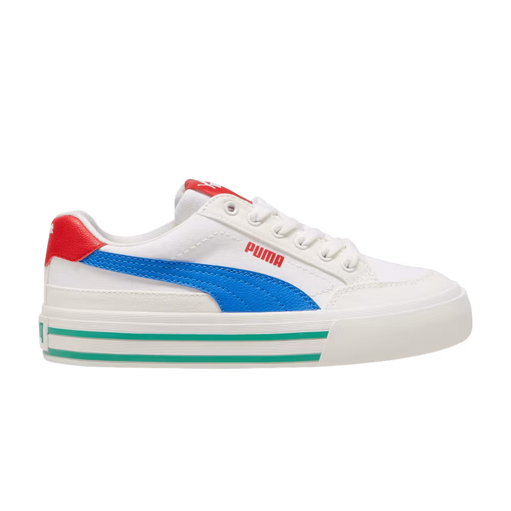 Puma Court Classic Vulc FS Big Kid White Hyperlink Blue