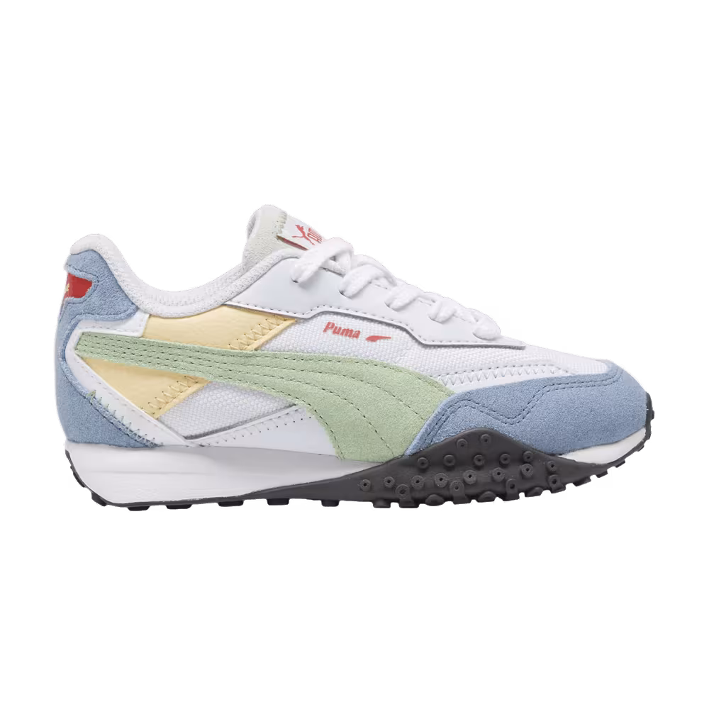 Puma Blacktop Rider BTS Little Kid White Zen Blue