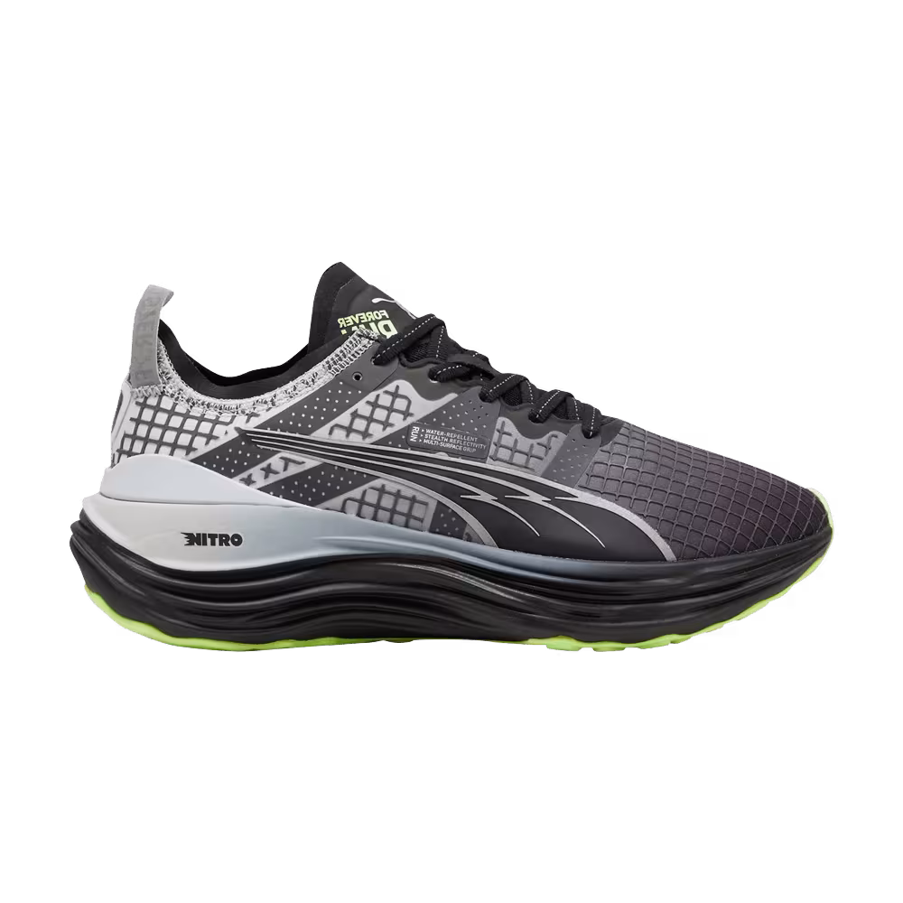Puma Women's ForeverRun Nitro Water Repellent - Black Fizzy Apple