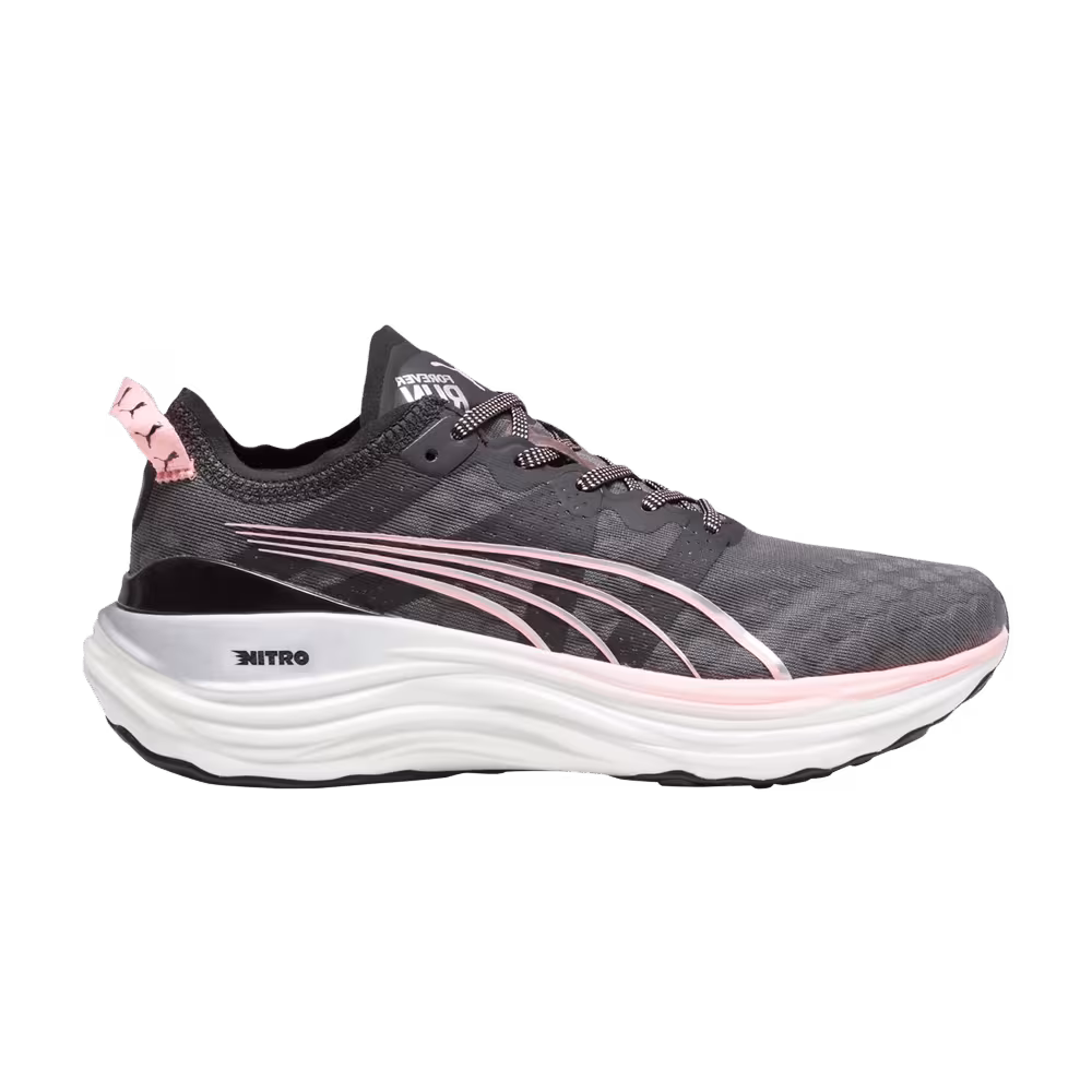Puma Women's ForeverRun Nitro Black Koral Ice