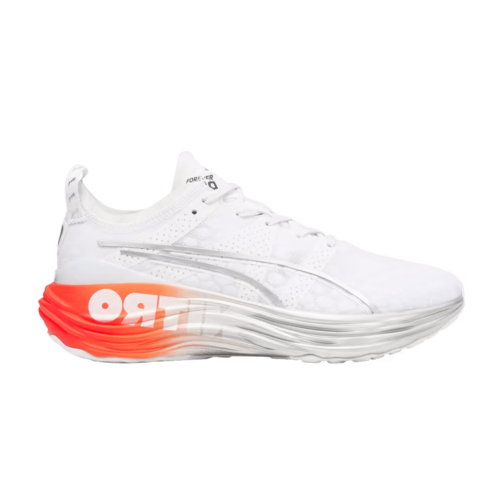 Puma Women's ForeverRun Nitro White Cherry Tomato
