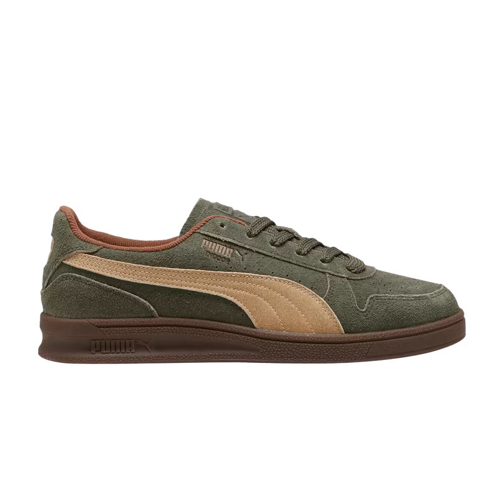 Puma Indoor R Suede Dark Olive Haute Coffee