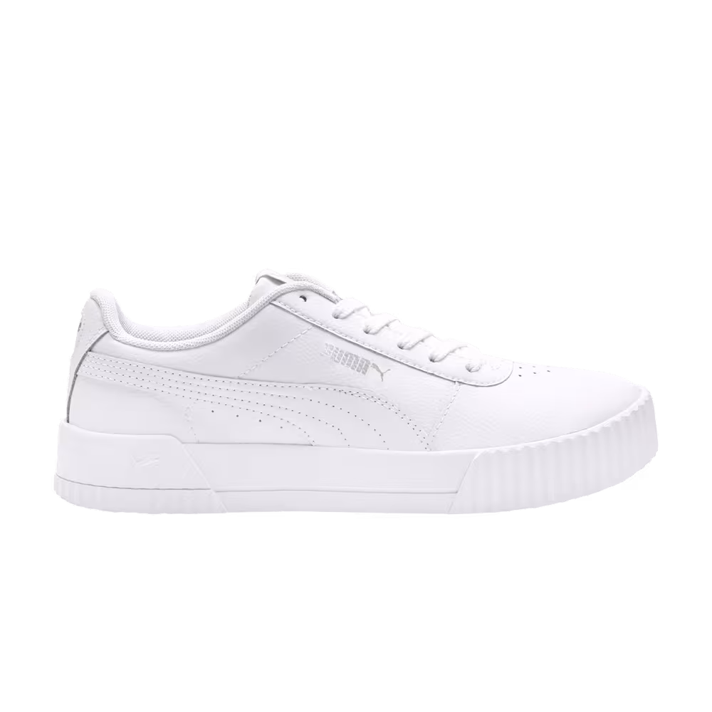 Puma Women's Carina Leather White Silver