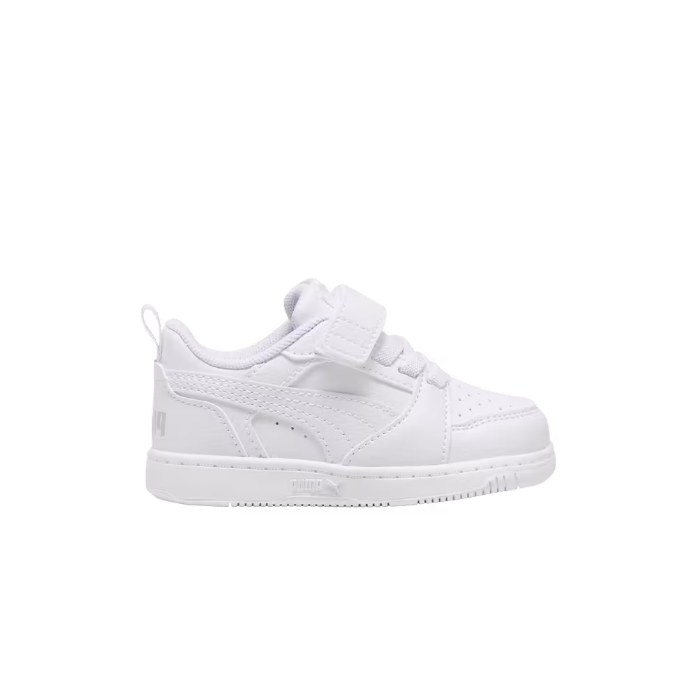 Puma Rebound V6 Low Toddler White Cool Light Grey