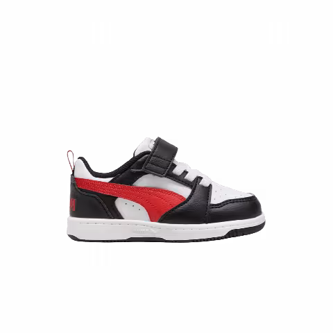 Puma Rebound V6 Low Toddler 'White Black Red'