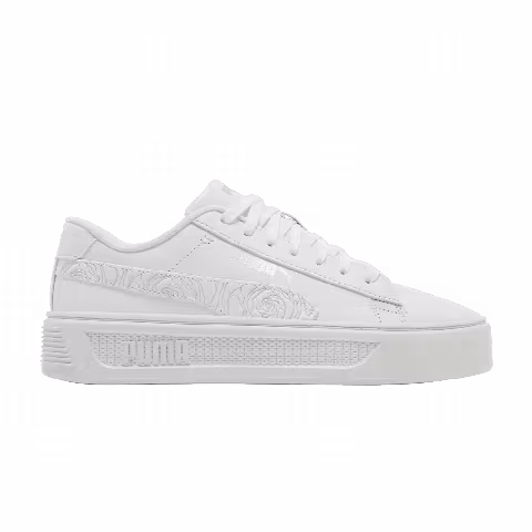 Puma Wmns Smash Platform v3 'White Silver Rose'
