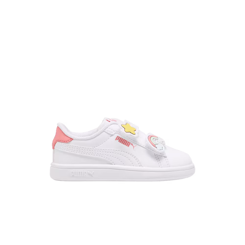 Puma Smash 3.0 V Infant Badges - White Passionfruit