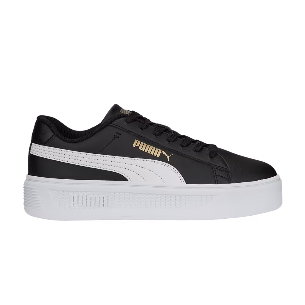 Puma Women's Smash Platform v3 Black White Gold