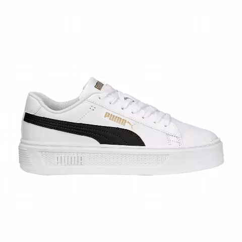 Puma Wmns Smash Platform v3 'White Black Gold'