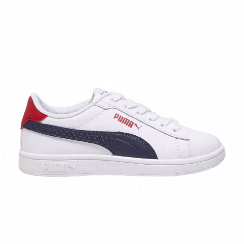 Puma Smash 3.0 Leather Big Kid 'White Navy Red'