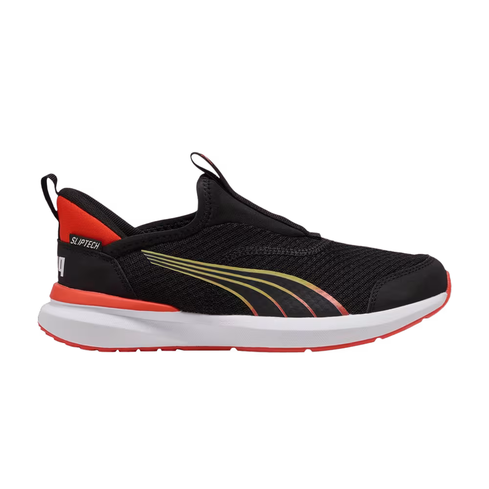 Puma Kruz Profoam SlipTech Big Kid Black Redmazing