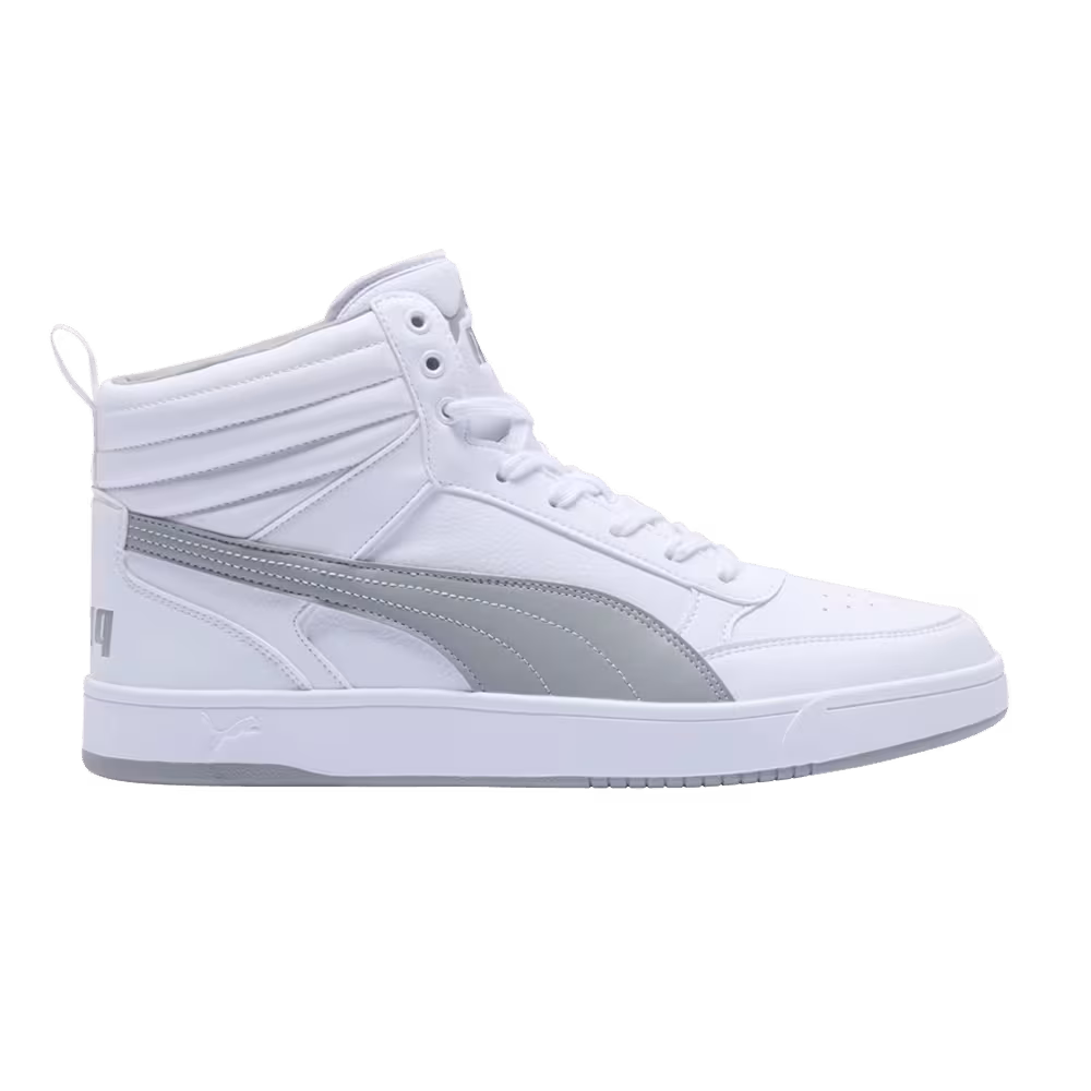 Puma Dribble Mid White Smokey Grey