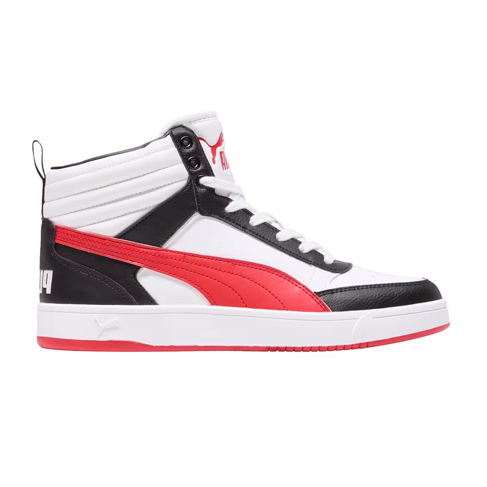 Puma Dribble Mid Black For All Time Red