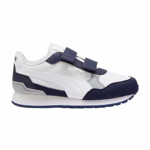 Puma ST Runner v4 Nylon Little Kid 'White Navy'