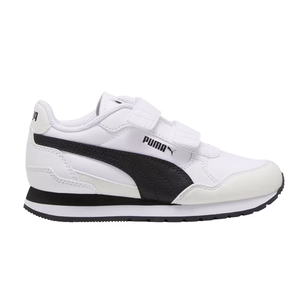 Puma ST Runner v4 Nylon Little Kid White Black
