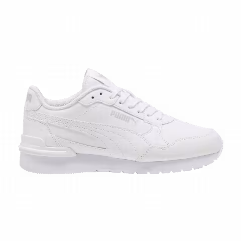 Puma ST Runner v4 Leather Big Kid 'White Cool Light Grey'