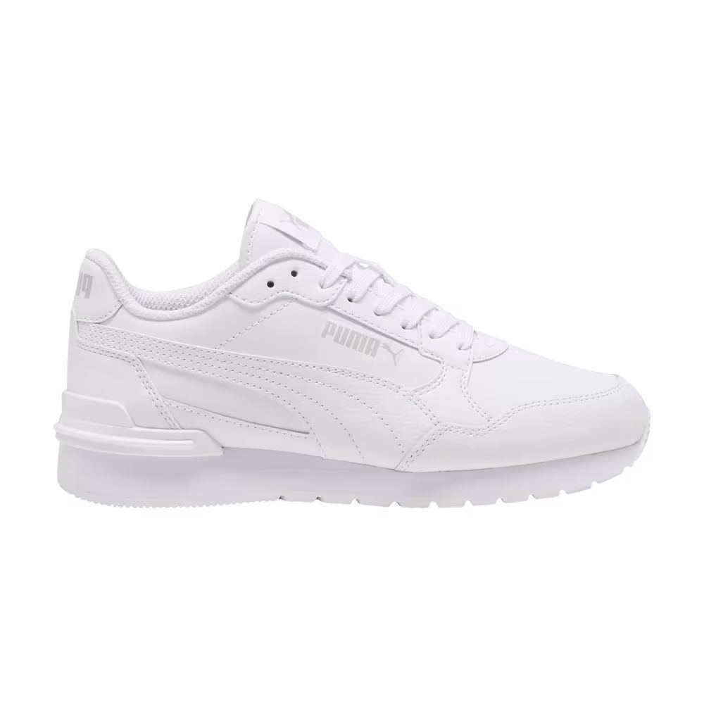 Puma ST Runner v4 Leather Big Kid White Cool Light Grey