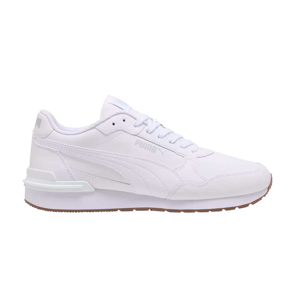 Puma ST Runner v4 Leather White Glacial Grey Gum