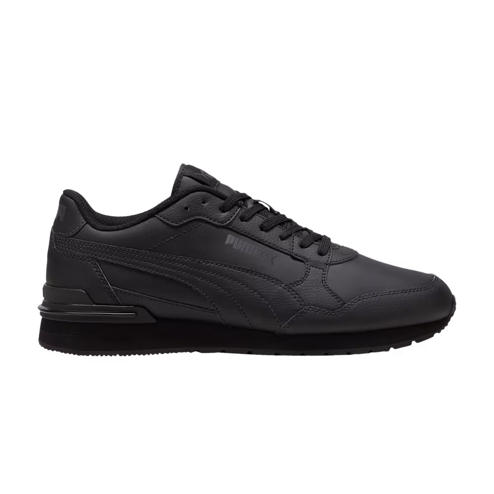 Puma ST Runner v4 Leather Black Shadow Grey
