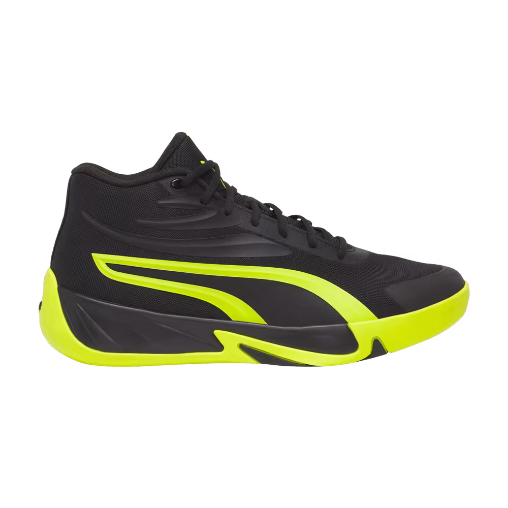 Puma Court Pro Black Electric Lime