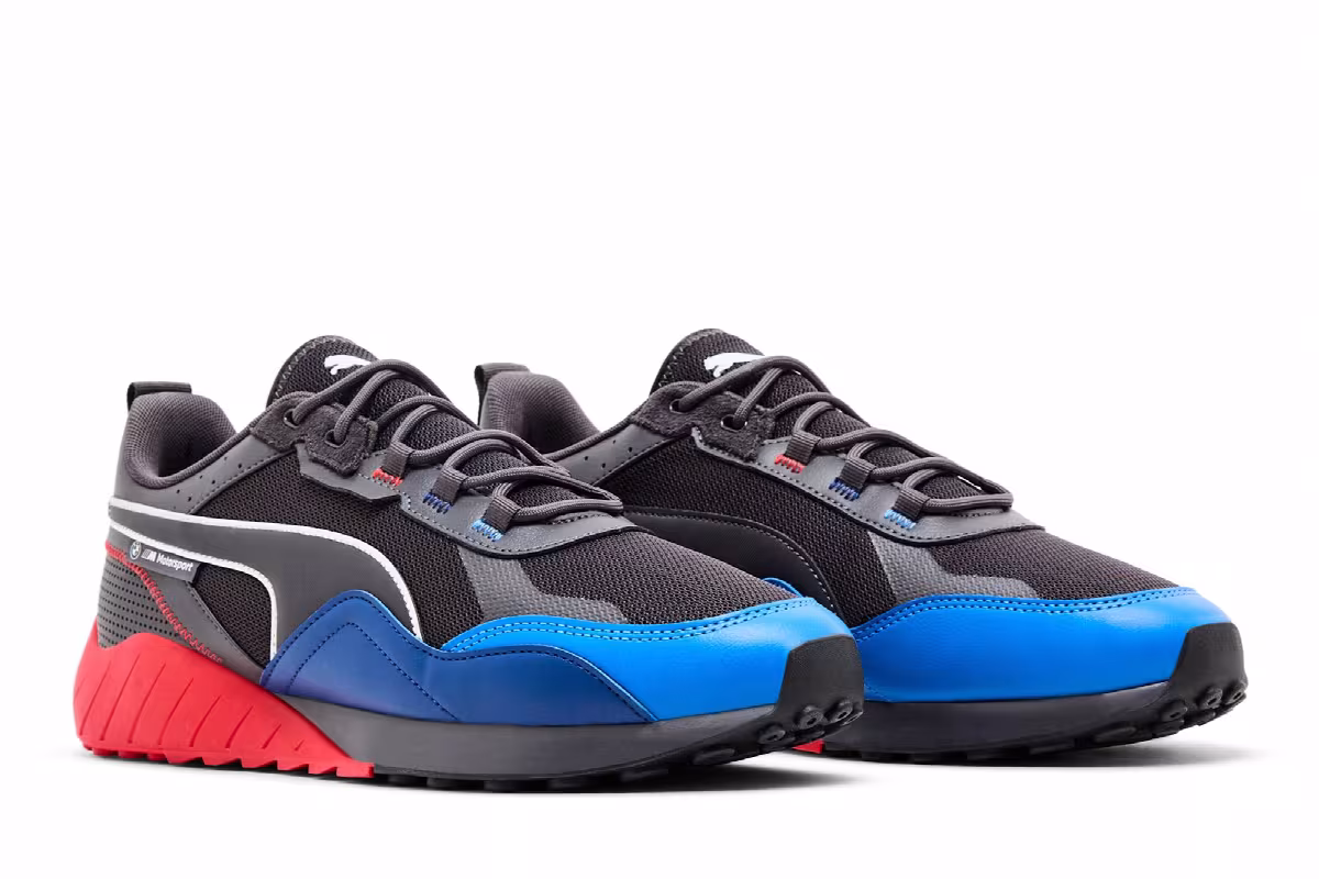 Puma BMW Motorsport x SpeedFusion 2.0 Black Pop Red Blue, view 9
