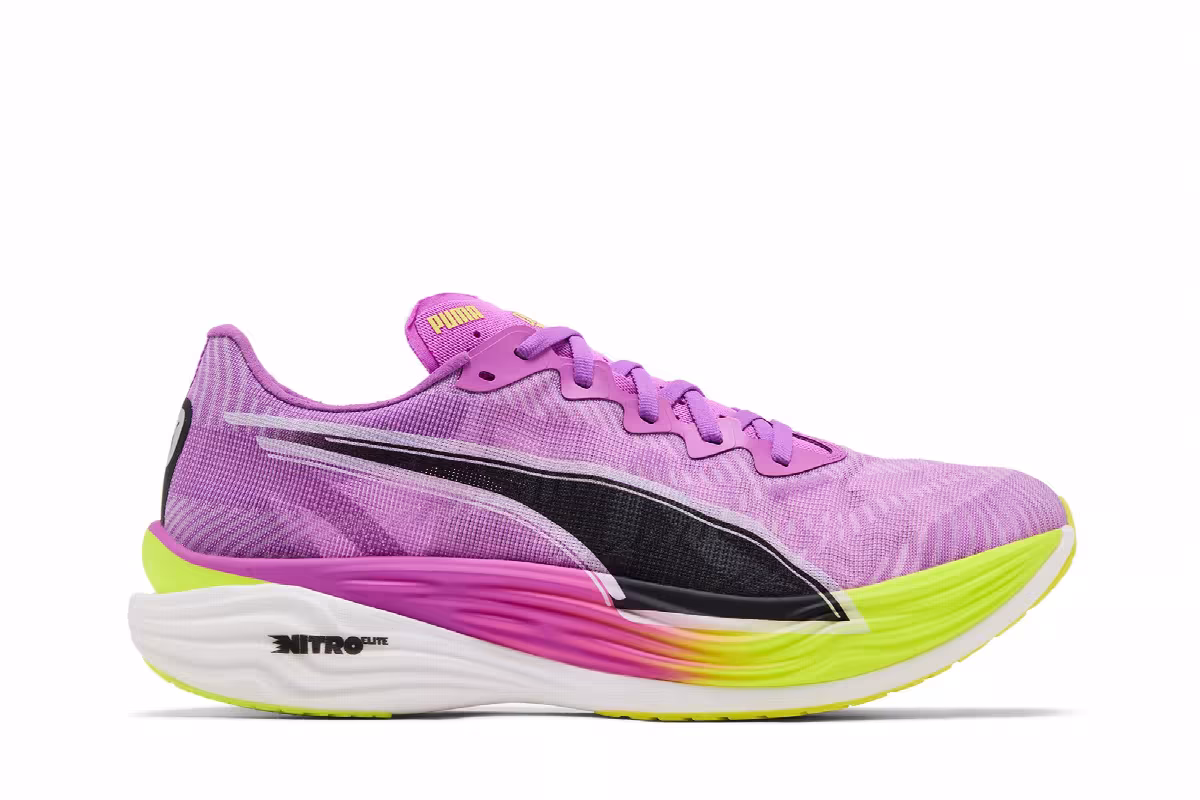Puma Deviate Nitro Elite 3 Pure Magenta Yellow Alert, view 2
