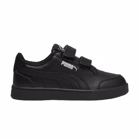 Puma Shuffle Velcro Little Kid 'Black Silver'