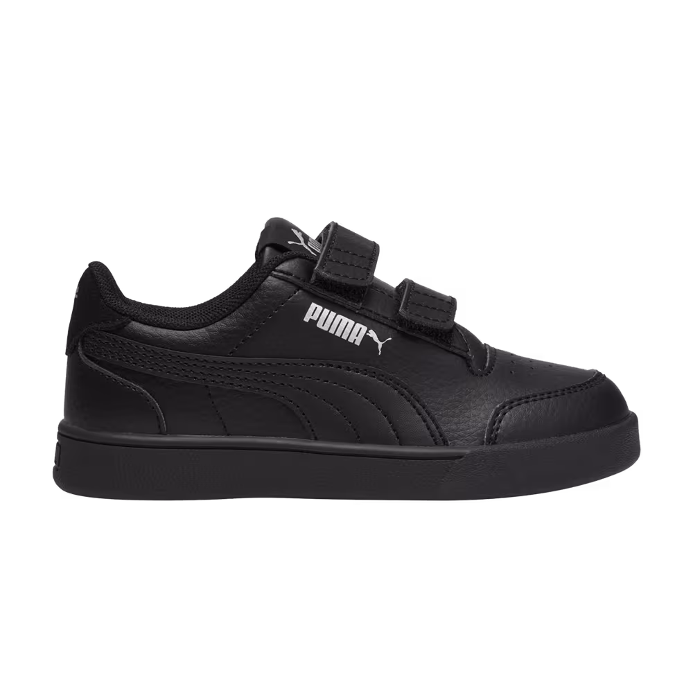 Puma Shuffle Velcro Little Kid Black Silver