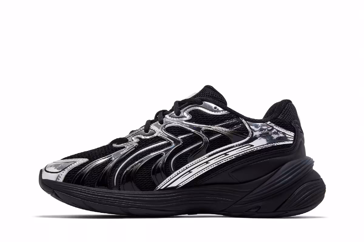 Puma Inverse Black Dark Grey Silver, view 4