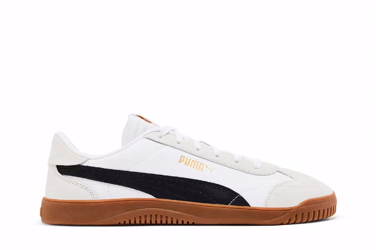 Puma Club 5v5 Suede White Black Gum, view 2