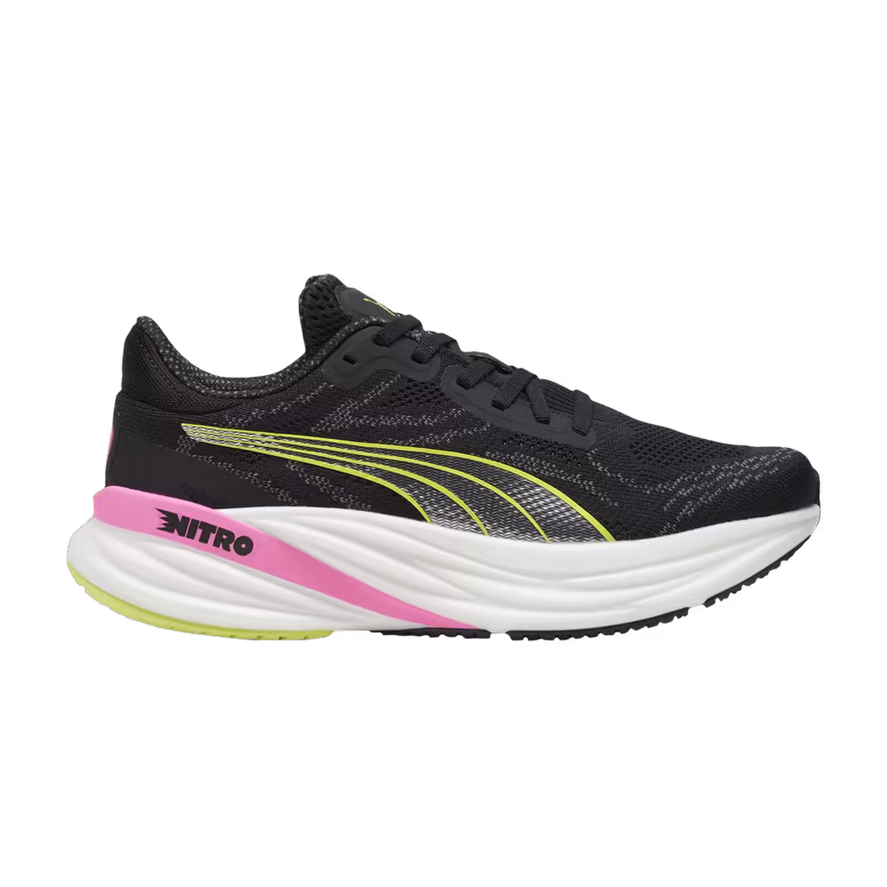 Puma Women's Magnify Nitro 2 Black Lime Pink