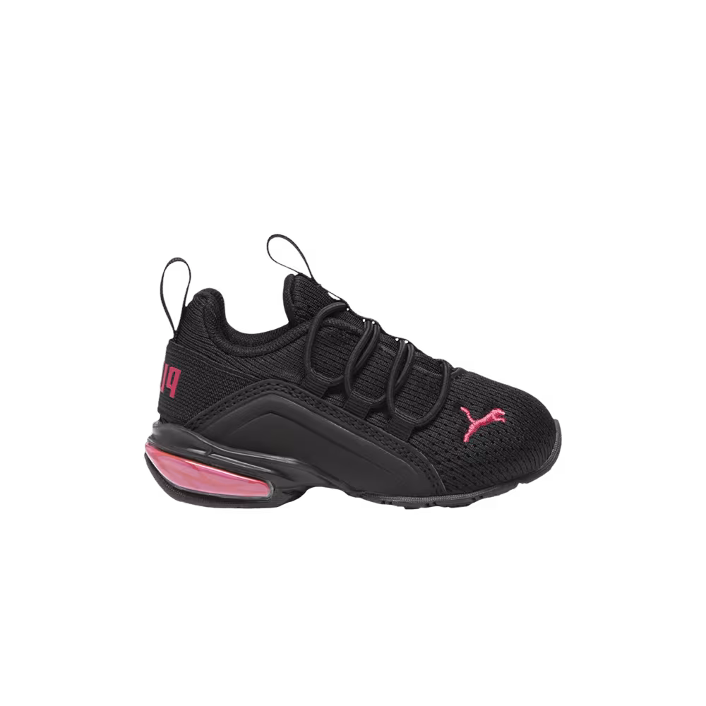 Puma Axelion Mesh Toddler Black Garnet Rose