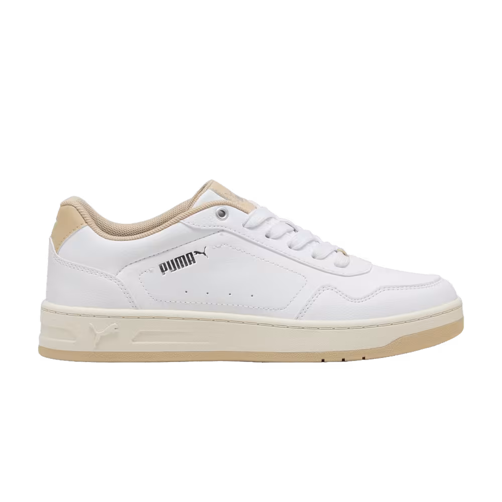 Puma Women's Court Classy White Toasted Almond